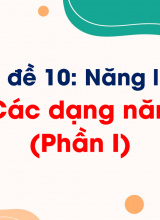 Bài 30 Các dạng năng lượng (Phần I)